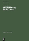Cover: Epistemische Bedeutung - De Gruyter Akademie Forschung