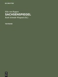 Cover: Sachsenspiegel - De Gruyter Akademie Forschung