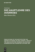 Cover: Die Hauptlehre des Averroes - De Gruyter