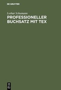 Cover: Professioneller Buchsatz mit TEX - De Gruyter Oldenbourg