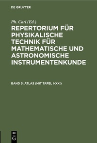 Abbildung von: ATLAS (mit Tafel I-XXI) - De Gruyter Oldenbourg