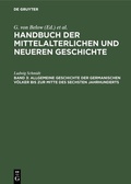 Bild: Allgemeine Geschichte der germanischen Völker bis zur Mitte des sechsten Jahrhunderts - De Gruyter Oldenbourg