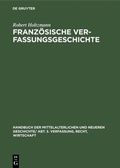Bild: Französische Verfassungsgeschichte - De Gruyter Oldenbourg