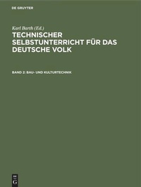 Enlarge image Cover: Bau- und Kulturtechnik - De Gruyter Oldenbourg