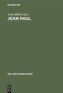Cover: Jean Paul - De Gruyter Oldenbourg