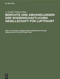 Cover: Jahrbuch der Wissenschaftlichen Gesellschaft f&uuml;r Luftfahrt 1925 - De Gruyter Oldenbourg