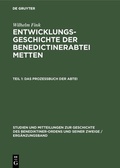 Bild: Das Profeßbuch der Abtei - De Gruyter Oldenbourg