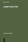 Cover: Anbetung mir - De Gruyter Oldenbourg