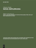 Cover: Die Keplerbriefe auf der Nationalbibliothek und auf der Sternwarte in Paris - De Gruyter Oldenbourg