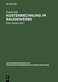 Abbildung von: Kostenrechnung im Baugewerbe - De Gruyter Oldenbourg