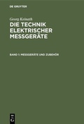 Cover: Messger&auml;te und Zubeh&ouml;r - De Gruyter Oldenbourg
