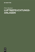 Cover: Luftbefeuchtungsanlagen - De Gruyter Oldenbourg