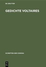 Cover: Gedichte Voltaires - De Gruyter Oldenbourg