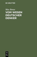 Cover: Vom Wesen deutscher Denker - De Gruyter Oldenbourg