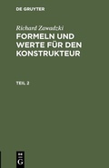 Cover: Formeln und Werte f&uuml;r den Konstrukteur. Teil 2 - De Gruyter Oldenbourg