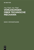 Cover: Festigkeitslehre - De Gruyter Oldenbourg