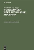 Cover: Festigkeitslehre - De Gruyter Oldenbourg
