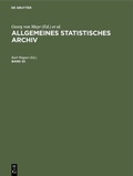 Bild: Allgemeines Statistisches Archiv. Band 33 - De Gruyter Oldenbourg