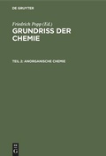 Cover: Anorganische Chemie - De Gruyter Oldenbourg