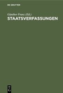 Cover: Staatsverfassungen - De Gruyter Oldenbourg
