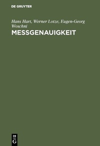 Abbildung von: Meßgenauigkeit - De Gruyter Oldenbourg