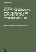 Cover: L&auml;hme der F&uuml;llen - Luscitas - De Gruyter