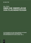 Cover: &Uuml;ber die Oberfl&auml;che von Fl&auml;chenst&uuml;cken - De Gruyter