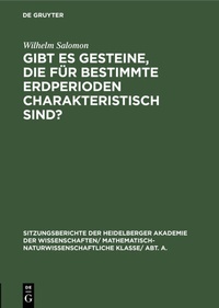 Abbildung von: Gibt es Gesteine, die für bestimmte Erdperioden charakteristisch sind? - De Gruyter