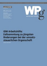 Abbildung von: Umsatzsteuer bei Organschaften - IDW