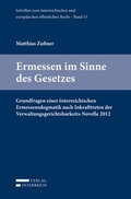 Cover: Ermessen im Sinne des Gesetzes - Verlag &Ouml;sterreich