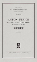 Cover: Werke. Historisch-kritische Ausgabe. Aramena. - Hiersemann, A