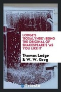 Cover: Lodge's 'rosalynde' - Trieste Publishing