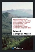 Cover: Harvard Historical Monographs, No. 1. the Veto Power - Trieste Publishing