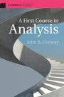 Cover: A First Course in Analysis - Cambridge University Press