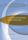 Cover: Enforcing Corporate Social Responsibility Codes - Hart Publishing