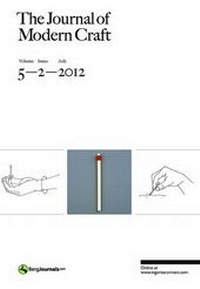 Enlarge image Cover: Journal of Modern Craft: Volume 5, Issue 2 - Berg Publishers
