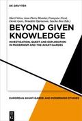 Cover: Beyond Given Knowledge - De Gruyter