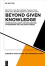 Cover: Beyond Given Knowledge - De Gruyter