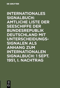 Abbildung von: 1 Sept. 1951, I. Nachtrag - De Gruyter