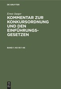 Cover: KO &sect;&sect; 1-46 - De Gruyter