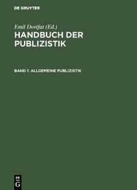 Abbildung von: Allgemeine Publizistik - De Gruyter Mouton
