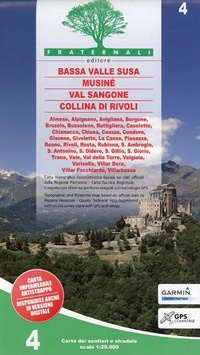 Abbildung von: Bassa Valle Susa - Musine - Val Sangone - Collina di Rivoli: 4 - Fraternali Editore