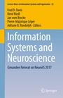 Cover: Information Systems and Neuroscience - Springer