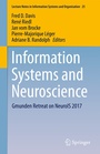 Cover: Information Systems and Neuroscience - Springer