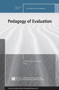 Cover: Pedagogy of Evaluation - Jossey-Bass