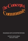 Cover: The Concept of Community - Routledge