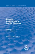 Cover: Chinese Approaches to Family Planning - Routledge