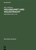 Cover: Volkskunst und Volkstracht - De Gruyter