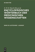 Cover: Klotzzange - Ladanum - De Gruyter