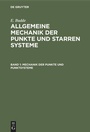 Cover: Mechanik der Punkte und Punktsysteme - De Gruyter